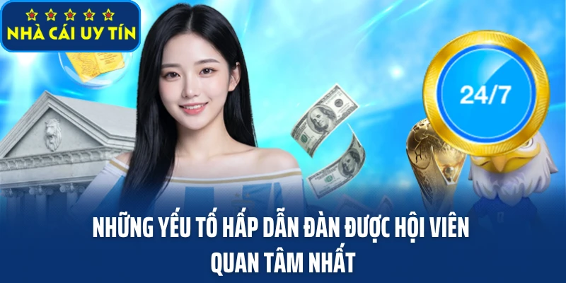 Những yếu tố hấp dẫn đàn được hội viên quan tâm nhất